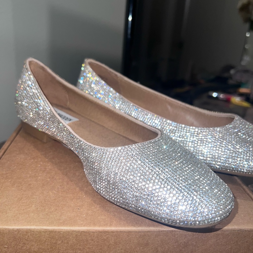 Steve Madden rhinestone flats
